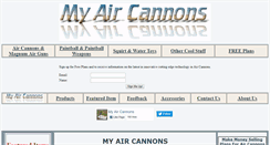 Desktop Screenshot of myaircannons.com